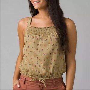 NWT Prana Little Palm Organic Cotton Cami Tank Sweet Grass Meadow